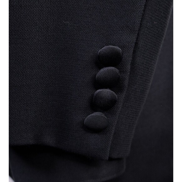 Joseph Abboud Tuxedo Blazer Mens Solid Black Dinner Jacket Coat Sz 40R/S 2-Buttn - Picture 7 of 14